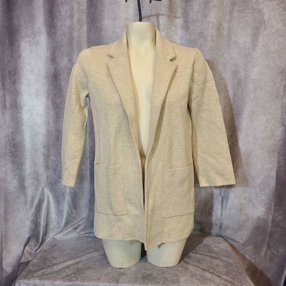 J. Crew Beige Pocket Blazer Size XXS - Picture 2 of 5